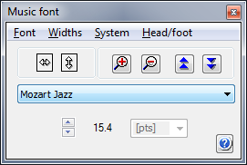 font selector
