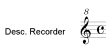 Descant recorder 